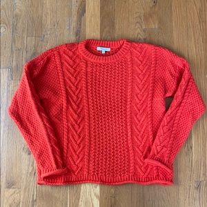 Madewell Neck Bright Red Sweater
